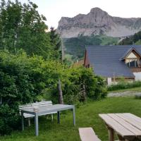 la terrasse du gîte Vercors
