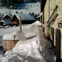 sous la neige gîte Vercors