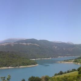 Panorama sur le lac du Monteynard