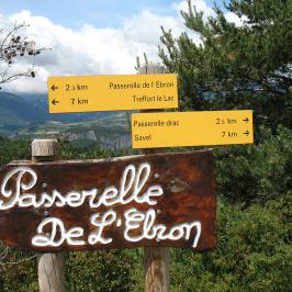 A mi chemin entre les 2 passerelles, celle du drac, côté Savel et celle de l'Ebron côté Treffort